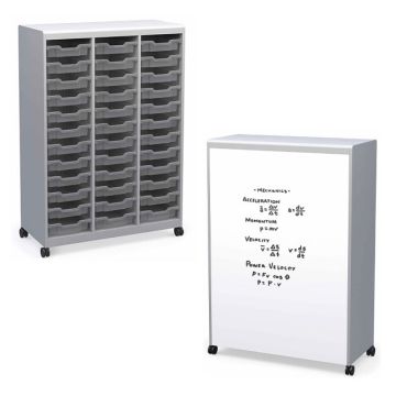 Voyager Series Mobile Storage Cabinet with Bins by Haskell