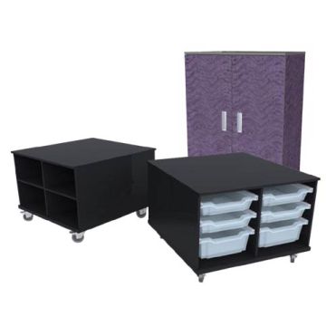 Hideaway Mobile Combination Storage Carts