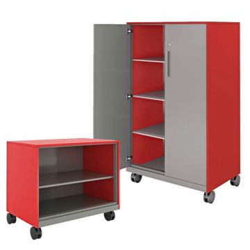 Hutch Mobile Metal Storage Shelves