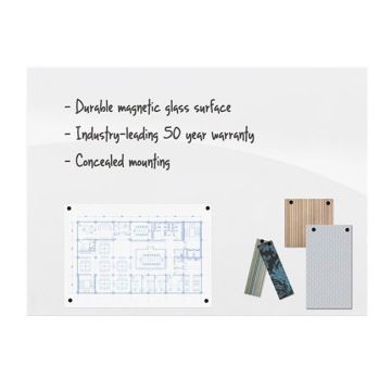 InSight Low Iron Magnetic Glass Board