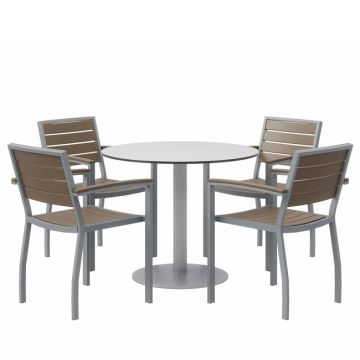 Ivy Series Round Outdoor Table & Chair Sets