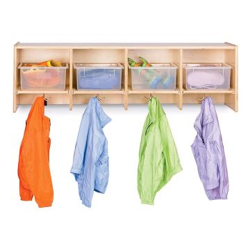 Birch 4-Section Wall Mounted Coat Lockers