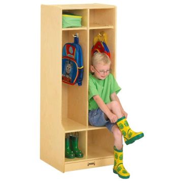 Birch Double Locker w/ Step