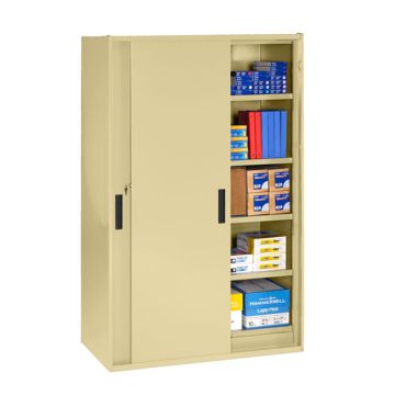 Jumbo Storage Cabinet with Sliding Doors