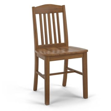 Addison Solid Oak Armless Wooden Chair