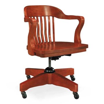 Boston Solid Oak Swivel Chair