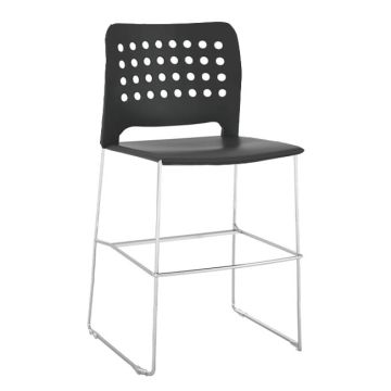 Hoopz Bar Height Stool with Contoured Back