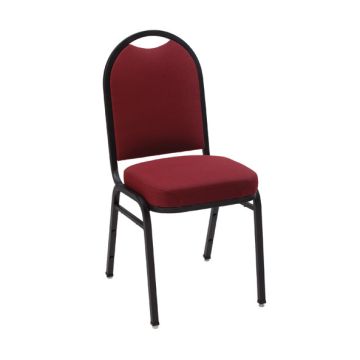 Armless Upholstered Padded Stack Chair