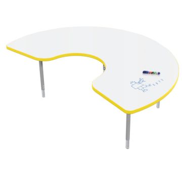 Hierarchy Dry Erase Activity Table Kidney (72'' W x 48'' D)