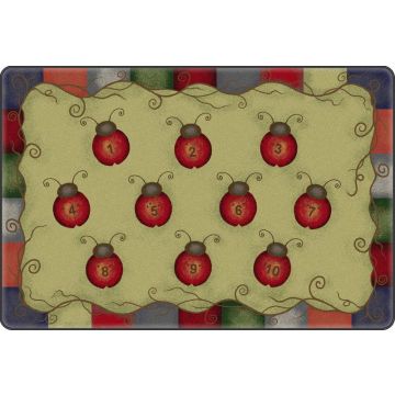 Lady Bug Numbers Carpet