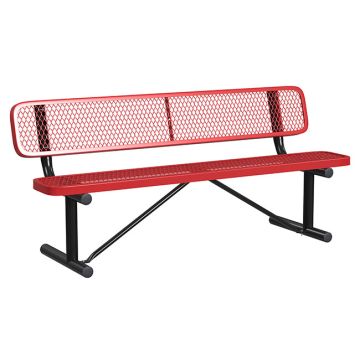 Expanded Metal Outdoor Benches by Leisure Craft