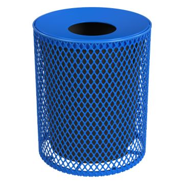 Expanded Metal Trash Receptacle (32 Gallon)