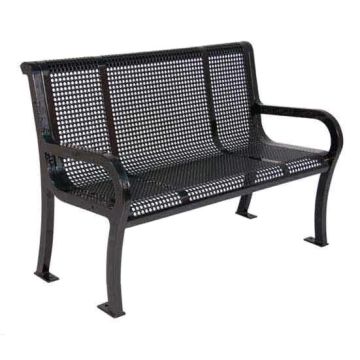 Lexington Perforated Outdoor Benches with Backs