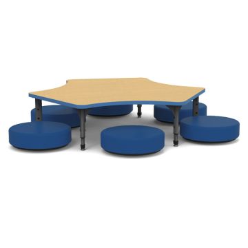 Package Set- 1 Delta Floor Activity Table & 6 Sonik Floor Rockers