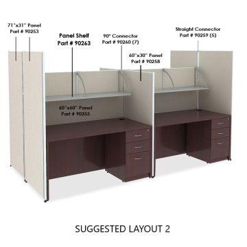 72'' H x 60'' W Panel