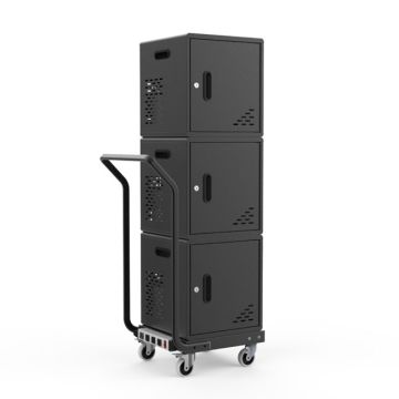 Three Modular Charging Cabinets & Single Dolly w/ Handle Bundle