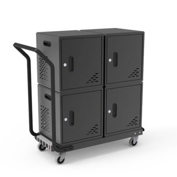 Four Modular Charging Cabinets & Double Dolly w/ Handle Bundle