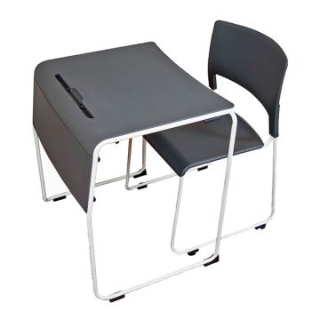 Lightweight Stackable Student Desk and Chair Package