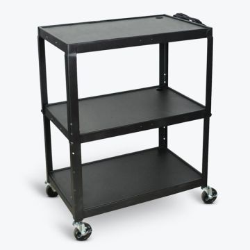 Extra Large Adjustable Height Steel AV Carts
