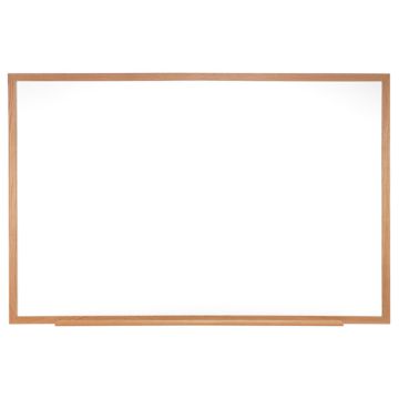 Traditional Porcelain Magnetic Whiteboard- Wood Frame