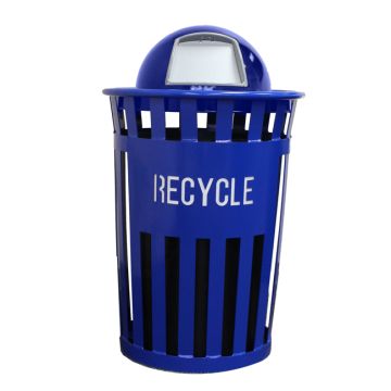 Oakley Eco Series Slatted Recycle Receptacle w/ Dome Top (36 gal)