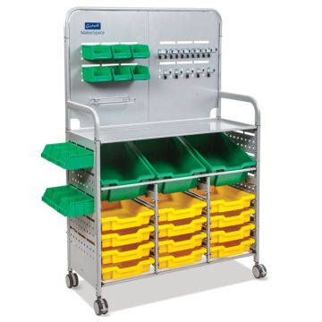 Callero Makerspace Silver Cart Set