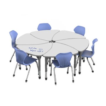Classroom Set - Premier Chevron Dry Erase Desks & Apex Chairs Package