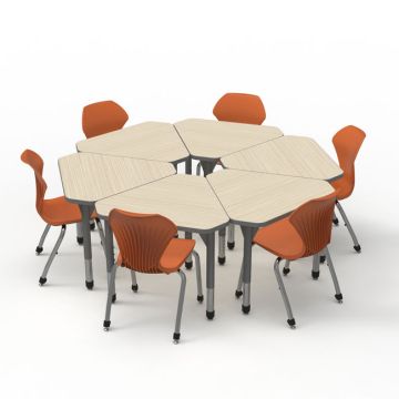 Classroom Set - Premier Gem Desks & Apex Chairs Package