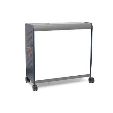 Cascade Storage Cabinet with Peg Board Panel & Whiteboard Back Panel (Mega-Cabinet Open w/Twenty-Four 3'' SW Totes)
