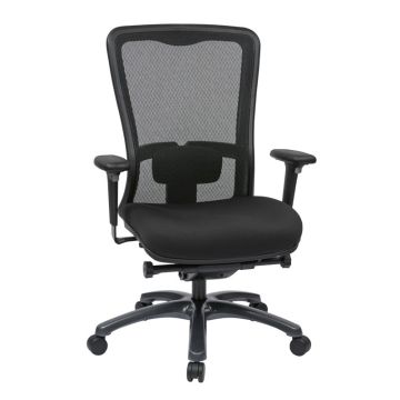 ProGrid Mesh High Back Chair w/Fabric Seat