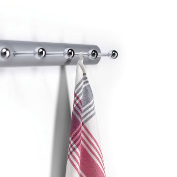 Mirac Hook Rail w/ 5 Chromed Brass Hooks