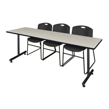 Kobe Training Table & Zeng Stack Chairs