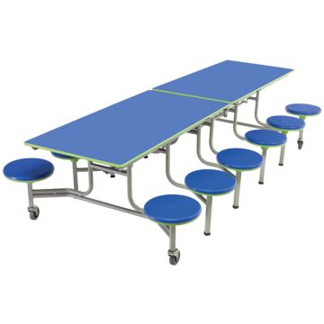 Mobile Stool Cafeteria Tables