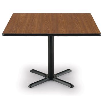 Mode Square Cafe Table w/ Black X-Base by KFI