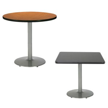 Mode Counter Height Cafe Tables w/ Round Silver Base