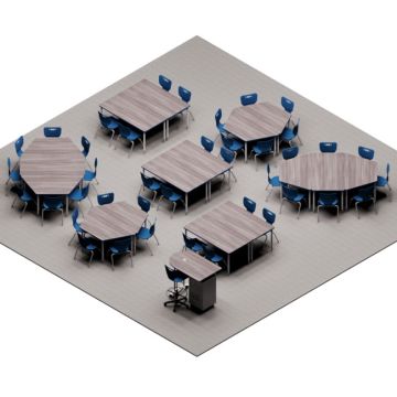 Hierarchy Activity Table & Chair Classroom Package