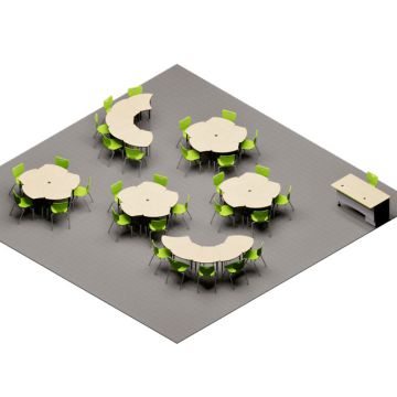 Economy Shapes Desk & Chair Package Set