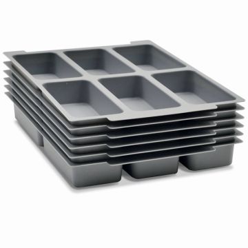 6 Pack - 6 Section Tray Insert