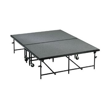 Deluxe Mobile Portable Stages with Carpet Surface