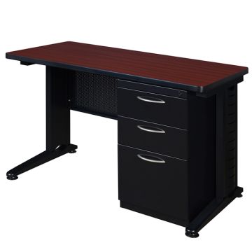 Fusion Single Pedestal Desk by Regency