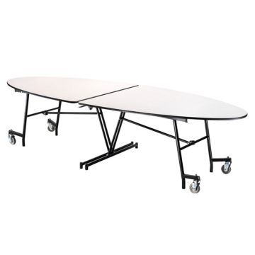 Mobile Elliptical Cafeteria Tables