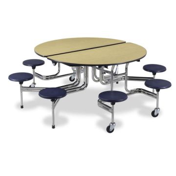 Oval Mobile Stool Tables