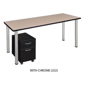 Kee Single Mobile Pedestal Desk by Regency
