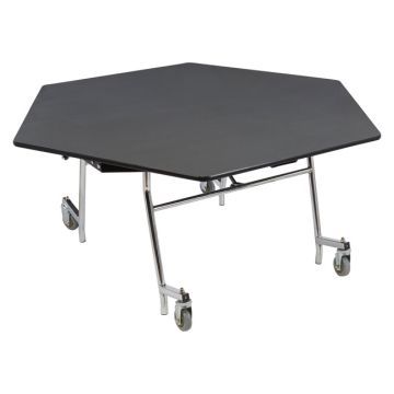 Mobile EasyFold Tables with Hexagon Top