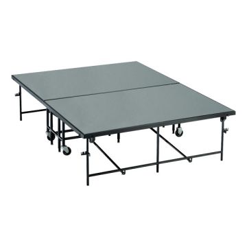 Deluxe Mobile Portable Stages with Polypropylene Surface by Midwest
