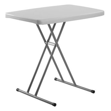 Commercialine Height Adjustable Personal Folding Table (20'' W x 30'' D)