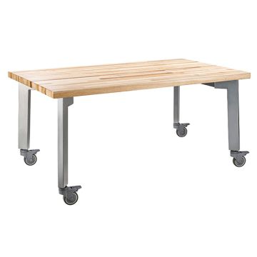 Titan Makerspace Table with Butcher Block Top by NPS