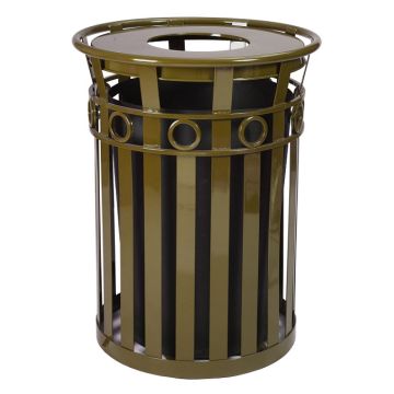 Oakley Collection Decorative Slatted Receptacles by Witt (40 gal)