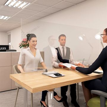 Acrylic Freestanding Barriers by OBEX