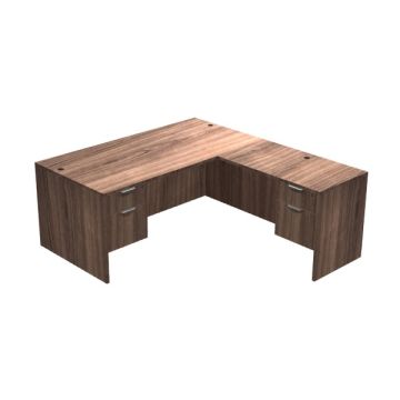 Executive L-Desk with Pedestals